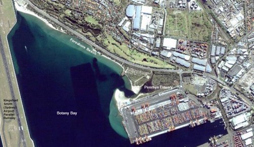 Figure 1: Penrhyn Estuary 2008, before port expansion.